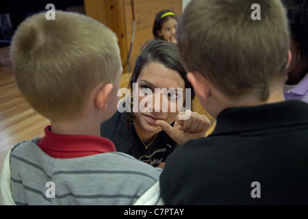 Programma After-School a Wesley House Centro Comunitario Foto Stock