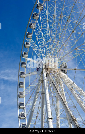 La grande ruota in Manchester City Centre Foto Stock
