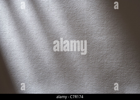 Ombre sulla trama della carta bianca. Foto Stock