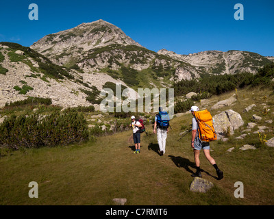 Escursioni in montagna Pirin,il Parco Nazionale di Pirin,Bulgaria,l'Europa sud-orientale Foto Stock