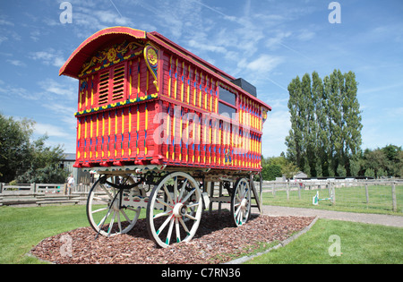 Gypsy Romany Caravan Foto Stock