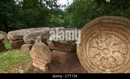 Necrópolis de Argiñeta. Siglos VII-IX d.C. A Elorrio. Bizkaia Foto Stock