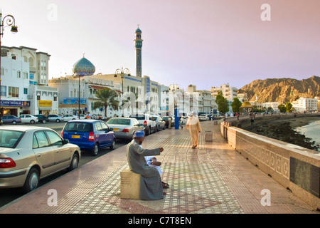 Oman, Moscato, la corniche Foto Stock