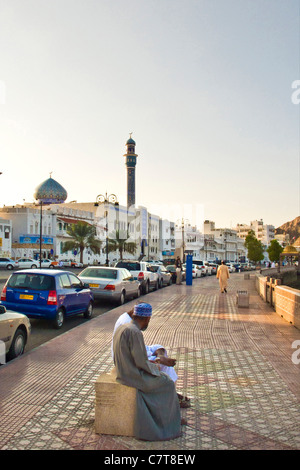 Oman, Moscato, la corniche Foto Stock