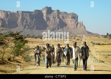 Etiopia, Tigray Valley, vita di giorno Foto Stock