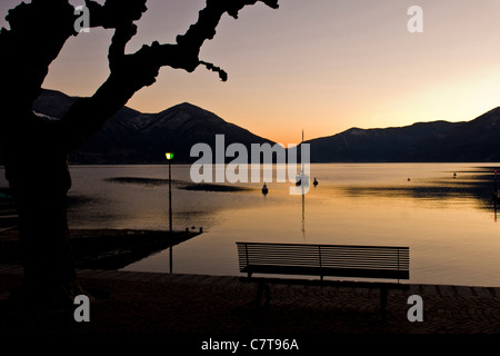 Svizzera Canton Ticino, Lago Maggiore, Ascona Foto Stock