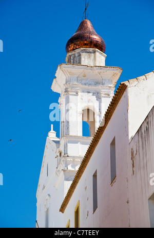 Chiesa torre Ayamonte, Costa de la Luz, Spagna Foto Stock