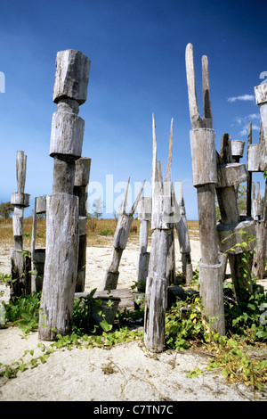 Australia, Bathurst Island, Tiwi, Melville tomba Tiwi Foto Stock