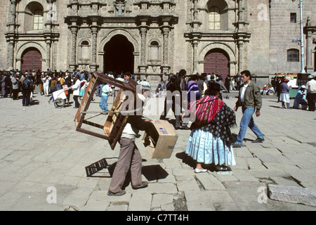 Bolivia, La Paz, Plaza de Armas, la chiesa di San Francisco Foto Stock