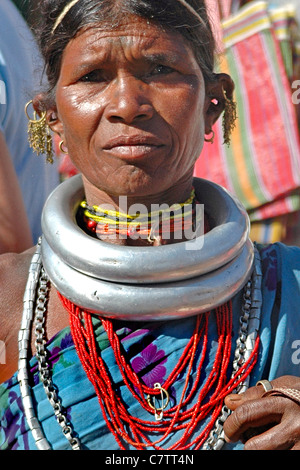 India Orissa. Ritratto di donna Foto Stock