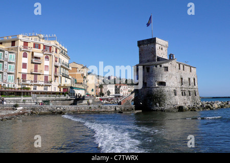 In Italia, la Liguria, Rapallo, il castello Foto Stock