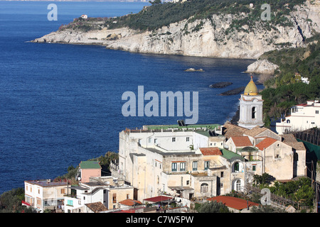 L'Italia, Campania, Massa Lubrense, vista di Santa Maria della Lobra Foto Stock