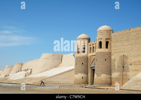 Uzbekistan Città vecchia di Khiva, Gate Ota Darvoza Foto Stock