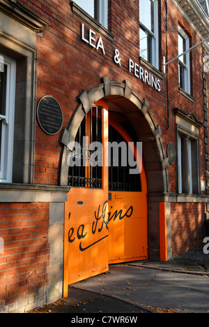 Lea e salsa Perrins cancelli di fabbrica a Worcester, 2011. Foto Stock
