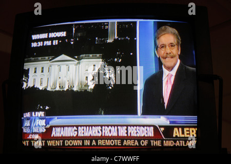 Managua Nicaragua,America Centrale,Hotel Villa Angelo,TV,televisione,set,schermo,Fox News,Breaking new,alert,media,Geraldo River watera,Casa Bianca,Presi Foto Stock