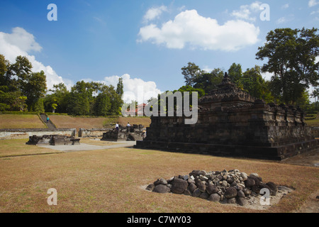 Tempio Sambisari, Prambanan (Patrimonio Mondiale dell'UNESCO), Java, Indonesia Foto Stock