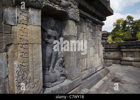 Tempio Sambisari, Prambanan (Patrimonio Mondiale dell'UNESCO), Java, Indonesia Foto Stock