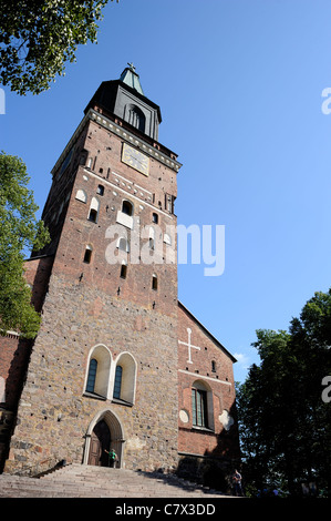 La cattedrale di Turku è considerato essere il più importante edificio religioso in Finlandia. La cattedrale fu originariamente costruito al di fuori del Foto Stock