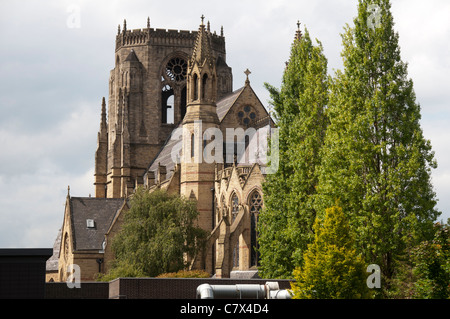 La Chiesa cattolica del Santo Nome di Gesù, Oxford Road, Manchester, Inghilterra, Regno Unito Foto Stock