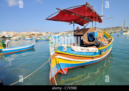 Barche da pesca maltesi Foto Stock