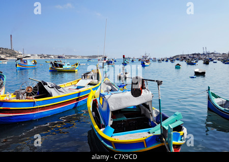 Barche da pesca maltesi Foto Stock