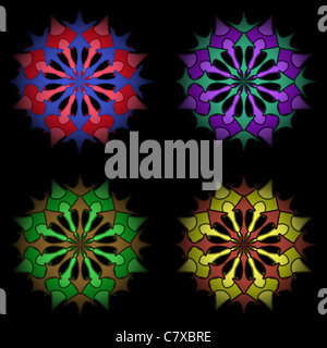 Le stelle per la progettazione, astratto arte vettoriale illustrazione Foto Stock