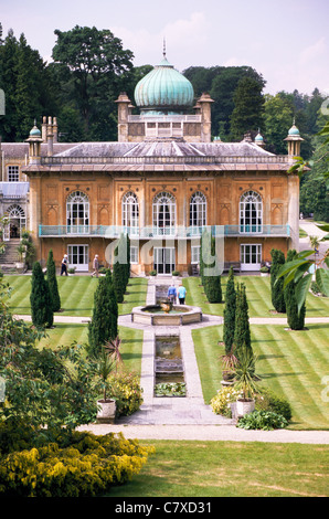 Sezincote House & Garden nel Cotswolds a Sezincote, Gloucestershire UK, costruito nel 1810 da Charles Cockerell in stile Mogul. Foto Stock