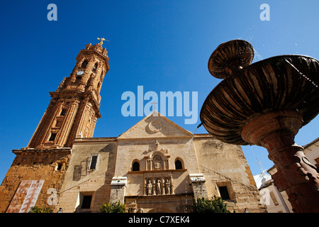 Chiesa Collegiata di San Sebastian Antequera Malaga Andalusia Spagna Foto Stock