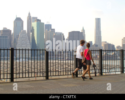 Passeggiata di Brooklyn Heights Foto Stock