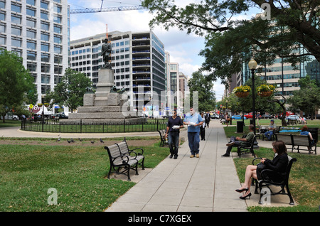Farragut Square, Washington DC, Stati Uniti d'America Foto Stock