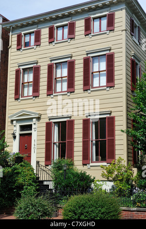 Early American home Georgetown, Washington DC, Stati Uniti d'America Foto Stock