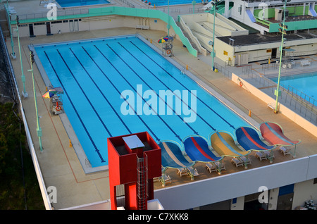 Pao Yue Kong piscine pubbliche a Shum Wan, Hong Kong. Foto Stock