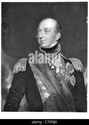 L ammiraglio sir Edward Codrington 1770 1851 ammiraglio inglese eroe della battaglia di Trafalgar Navarino forze armate militari Foto Stock