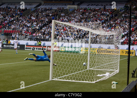 Vancouver Whitecaps vs legnami Portland partita di calcio Foto Stock