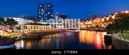 Il Clarke Quay, Singapore Foto Stock