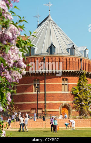 Swan Theatre e teatro giardino, RSC, Royal Shakespeare Company, Stratford-upon-Avon, Warwickshire, Inghilterra, Regno Unito Foto Stock