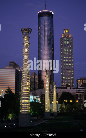 Stati Uniti d'America, Georgia, Atlanta, Centennial Olympic Park Foto Stock