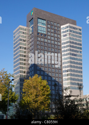 ABN Amro Bank Headquarters sulla Zuidas ad Amsterdam in Olanda. Foto Stock