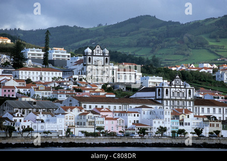 Azzorre, l'isola di Faial, Horta Marina Foto Stock