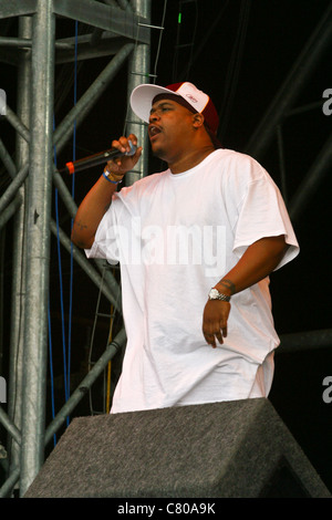 De La Soul effettuando al Glastonbury Festival 2003, Somerset, Inghilterra, Regno Unito. Foto Stock