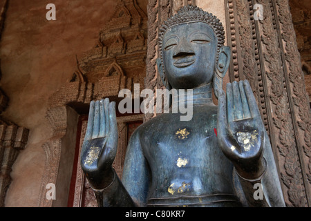 Laos, Vientiane, Haw Pha Kaew tempio buddista, Museo Foto Stock