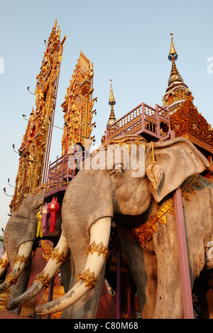 Thailandia Chiang Rai, Golden punta a triangolo Foto Stock