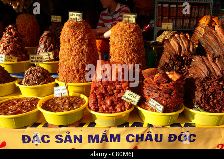 Il Vietnam, il Delta del Mekong Regione, Chau Doc area, Sam Mercato di montagna Foto Stock