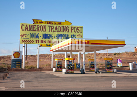 Distributore di benzina Shell in Cameron Foto Stock