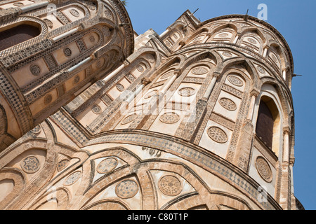 Abside della Cattedrale di Monreale, Monreale, nei pressi di Palermo, Sicilia, Italia Foto Stock