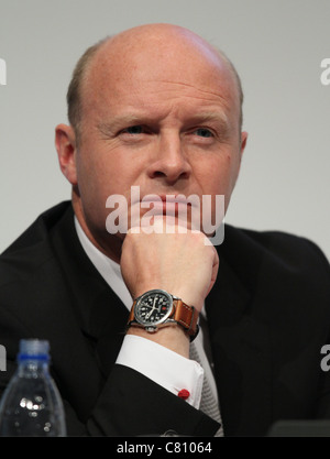 LIAM BYRNE MP OMBRA DEL SEGRETARIO DI STATO PER IL 25 SETTEMBRE 2011 LA AAC LIVERPOOL ENGLAND Foto Stock
