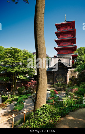 Torre giapponese, Bruxelles, Belgio, Europa Foto Stock