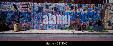 Street murale, Distretto di missione di San Francisco Foto Stock