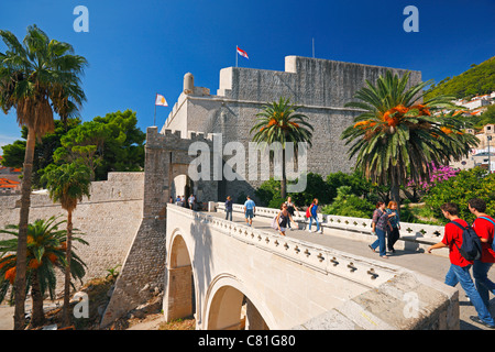 Dubrovnik, cancello PLOCE. Foto Stock