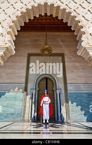 Il Marocco, Rabat, Mausoleo di Mohammed V Foto Stock